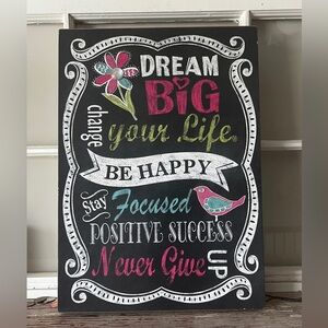 Positive Vibes Sign in Black